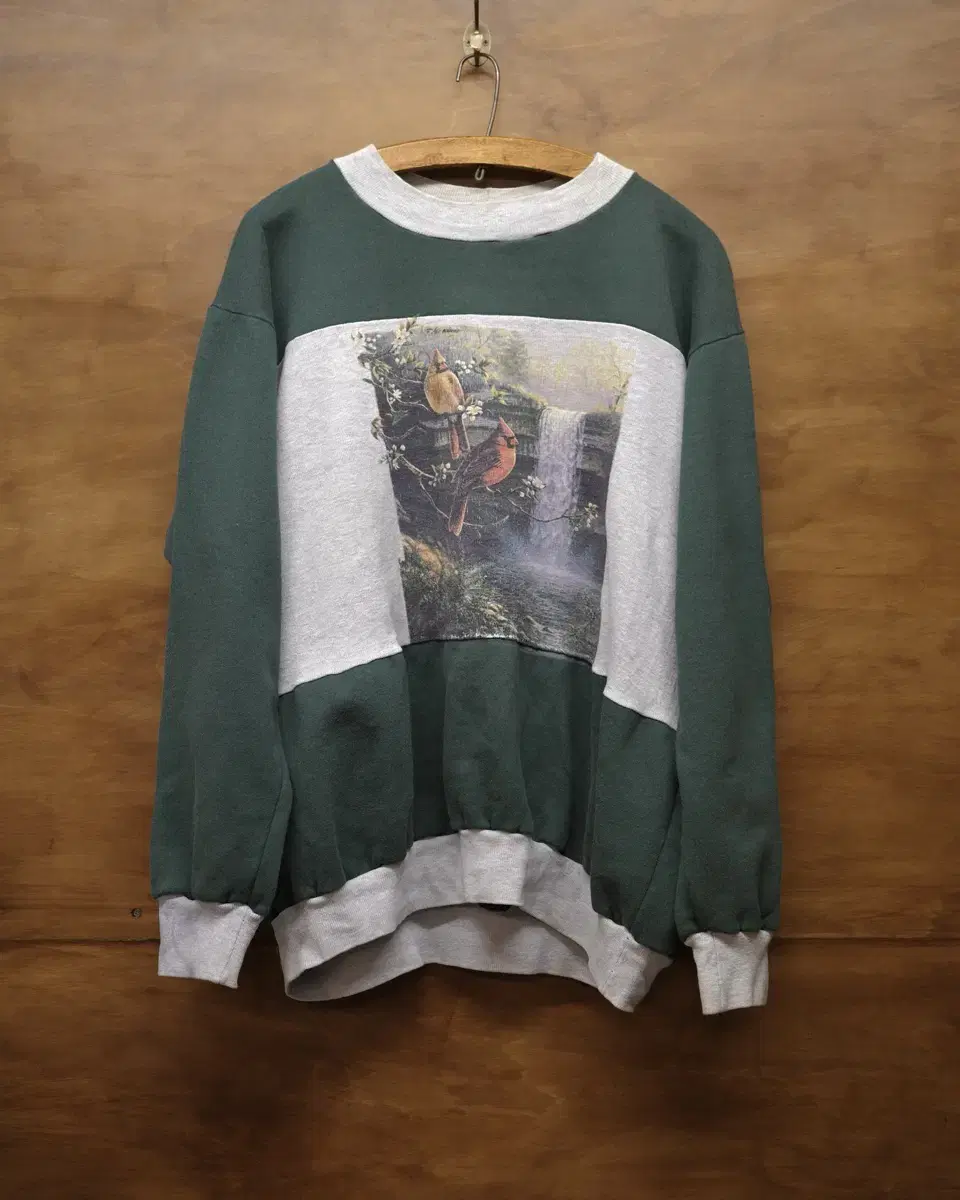 80s Nature Pattern Two tone sweatshirts